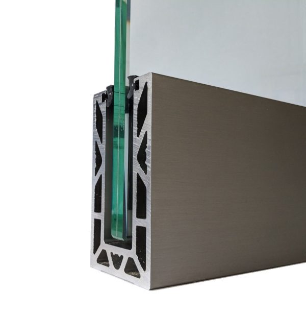 Vantage Balustrades Solus frameless glass balustrade channel system